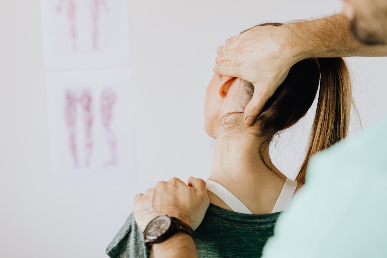 patient receiving chiropractic treatment
